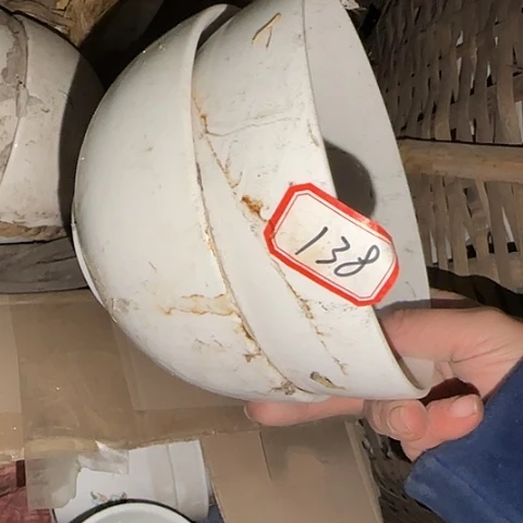 瓷片国营厂库存微瑕15厘米