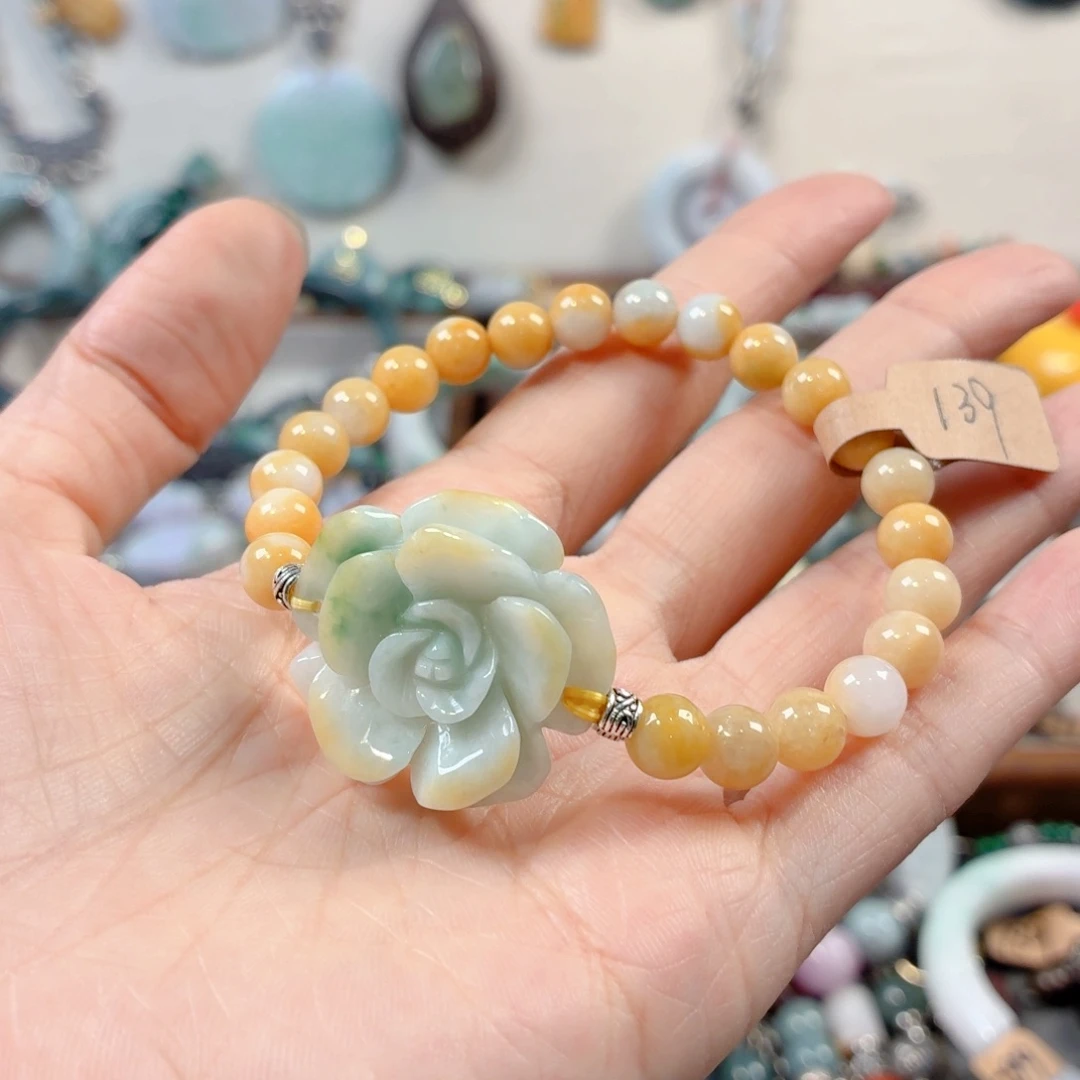 未镶嵌手链翡翠南****佛手串