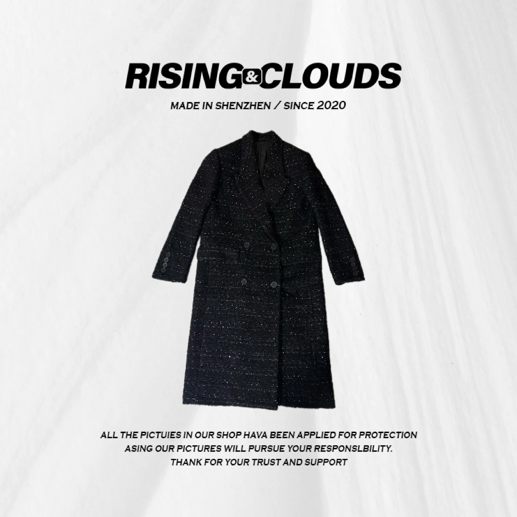RISING&CLOUDS小云姐【贵族小香】秋冬百搭气质显瘦羊毛大衣100150