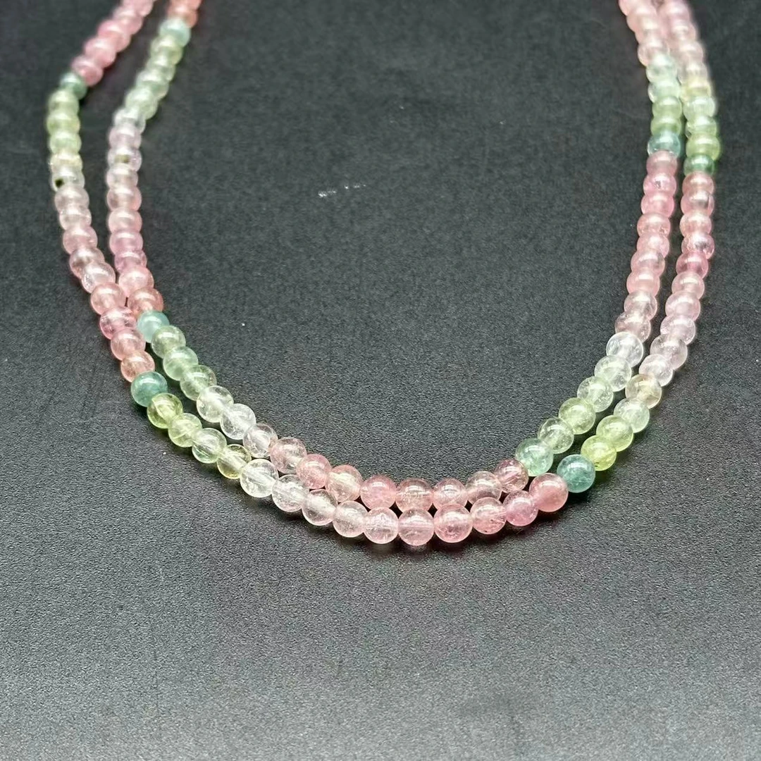 【老王好物优选】htc280-06-天然碧玺三圈手串多样性发一