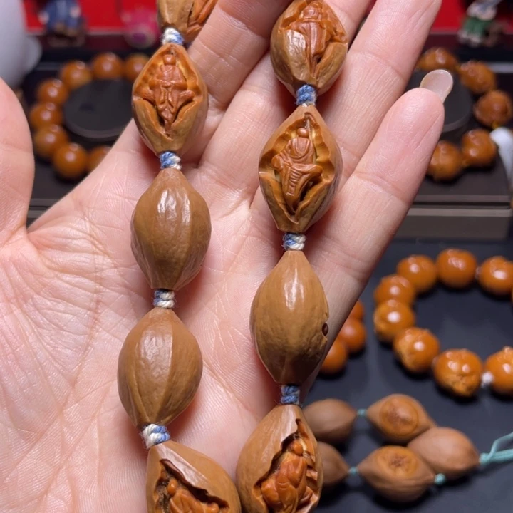 手串/手链橄榄核手工镂空无相