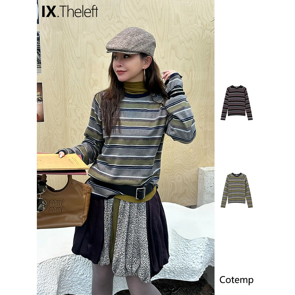 Cotemp 设计师品牌 条纹插肩袖针织 IX买手店