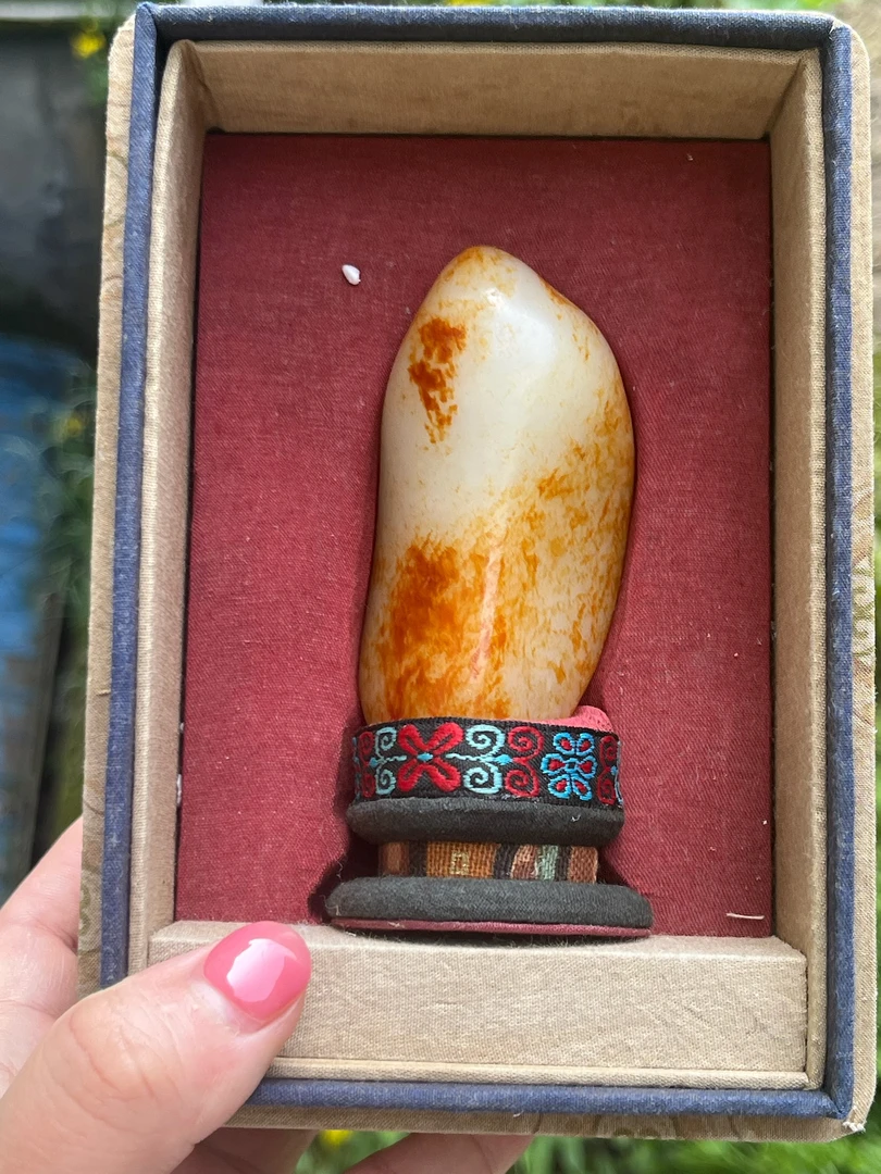 【底价已开价,不议价】185.7克和田玉红皮把件图文131