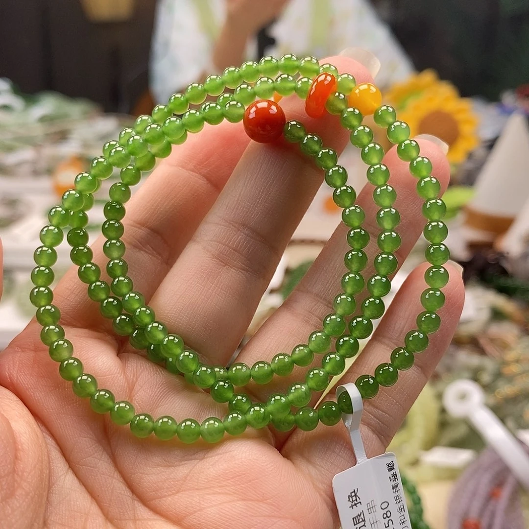 和田玉（碧玉）未镶嵌手串