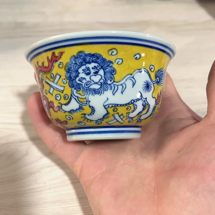 瓷片/////景德镇陶瓷杯子。绿。