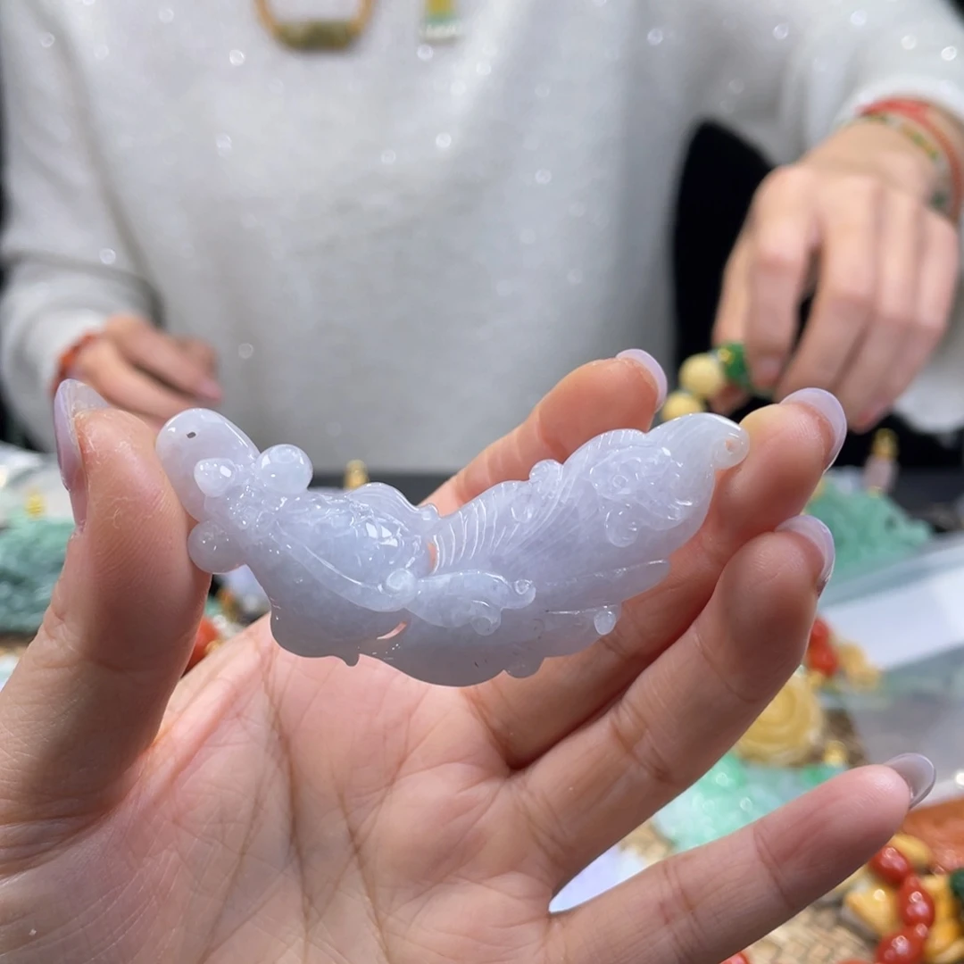 翡翠颈饰未镶嵌喵***斧代编织