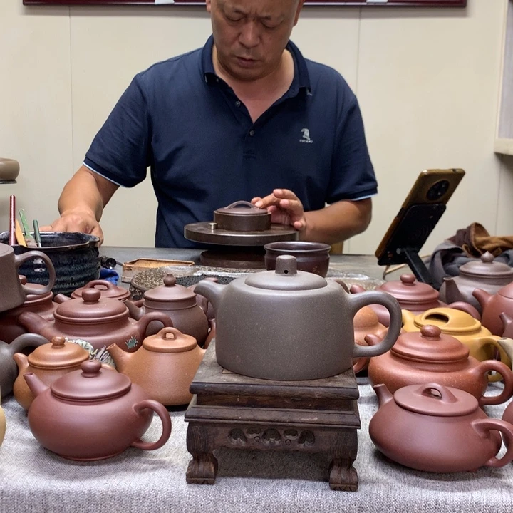 茶壶紫泥曼生井栏260 C半手工制作