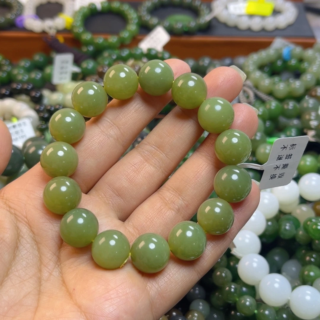 和田玉未镶嵌手链