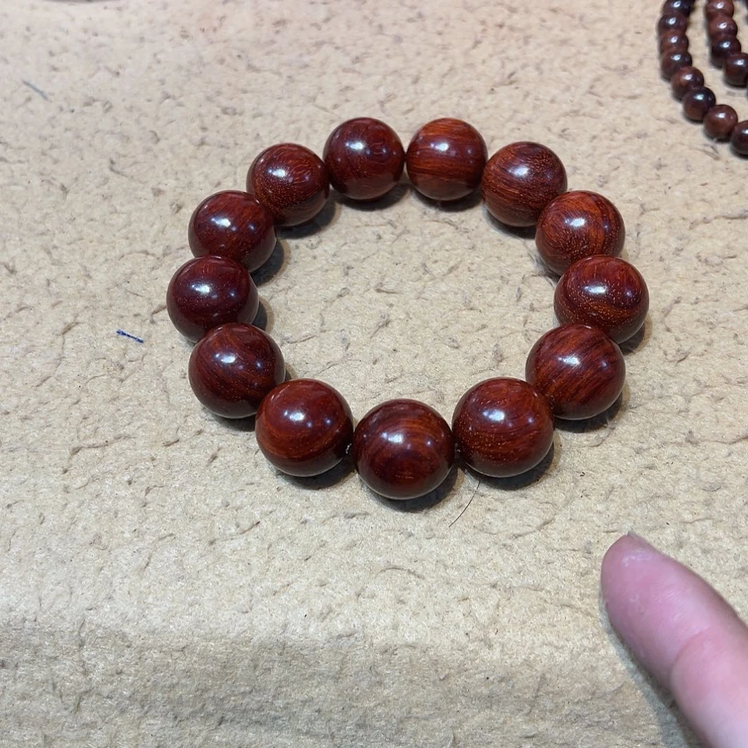_***6小叶紫檀手串/手链1.8干磨泥料
