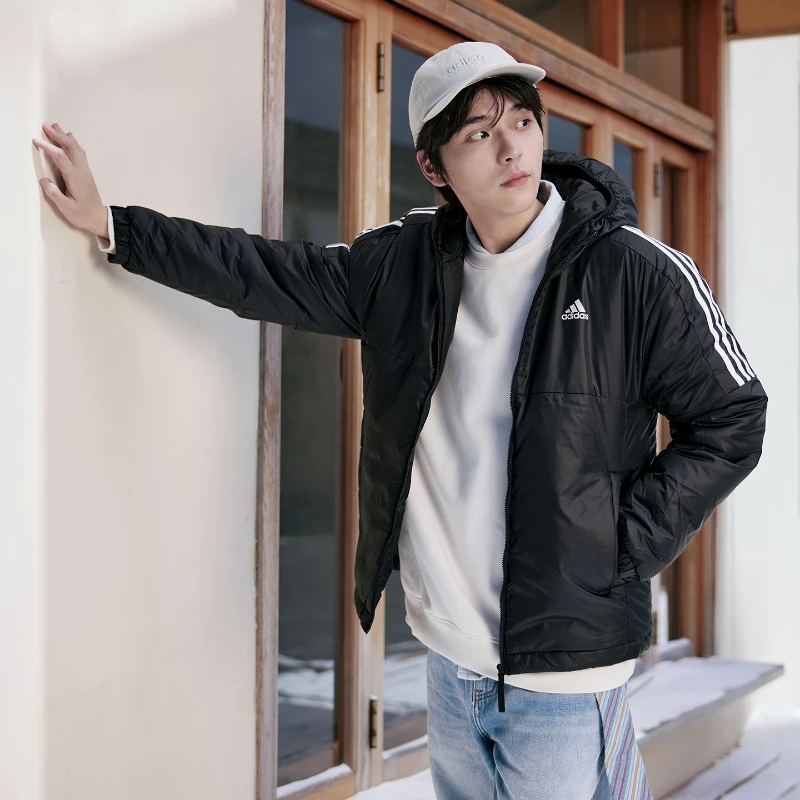 阿迪达斯正品 舒适休闲保暖棉服男秋冬新款轻运动adidas KF6755