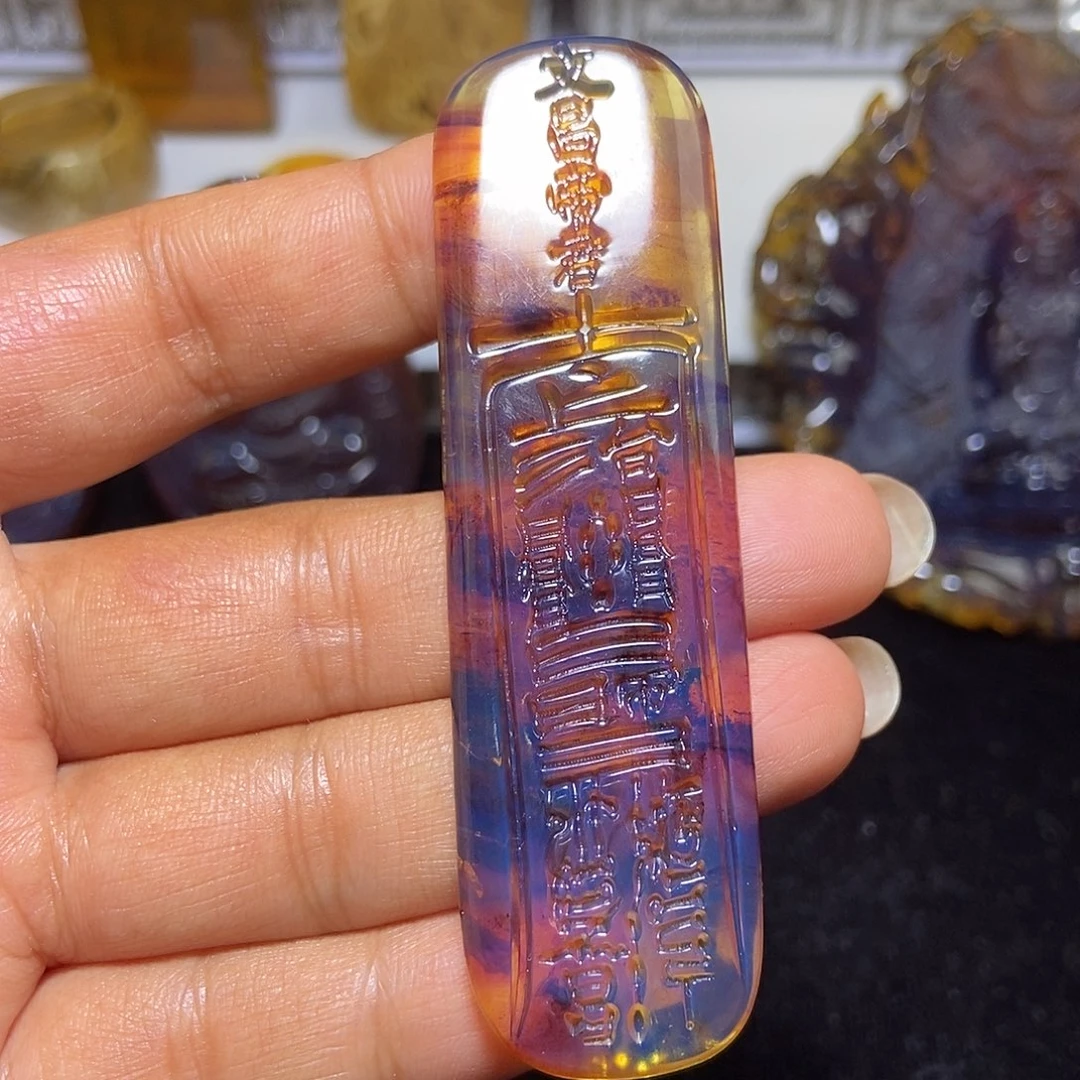 琥珀颈饰未镶嵌缅甸天然琥珀吊坠