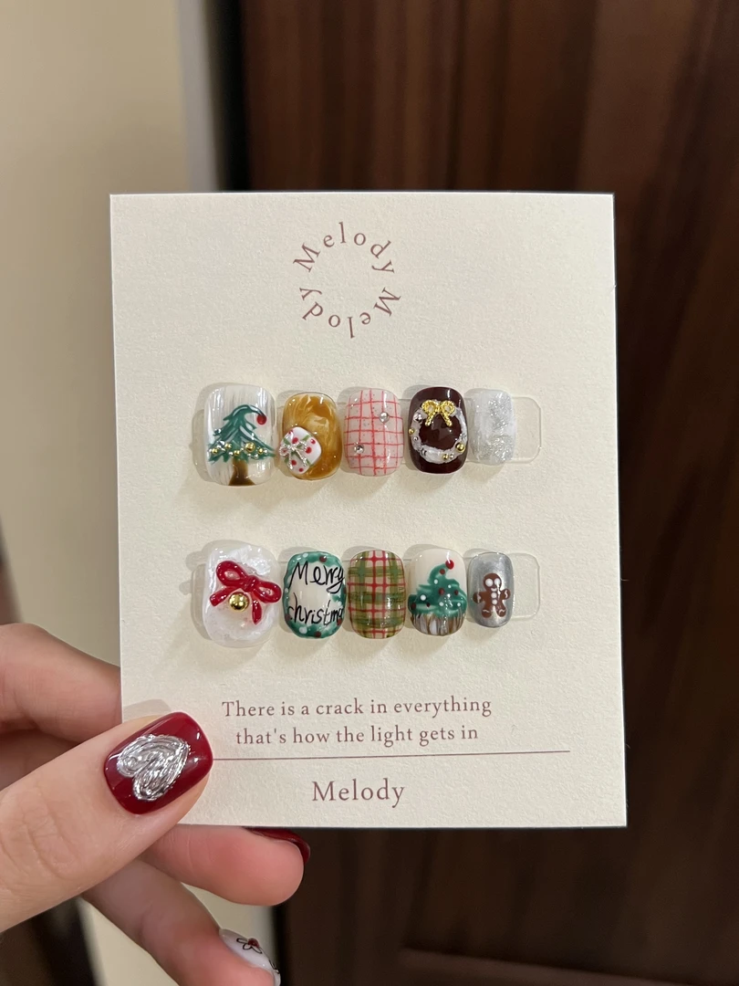 【圣诞颂歌】Melody纯手工穿戴甲