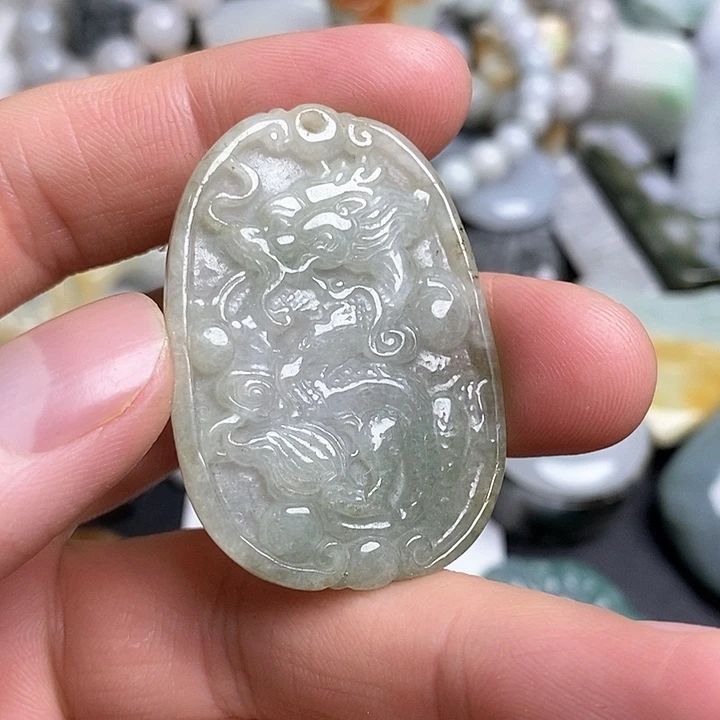 翡翠未镶嵌颈饰96天然翡翠