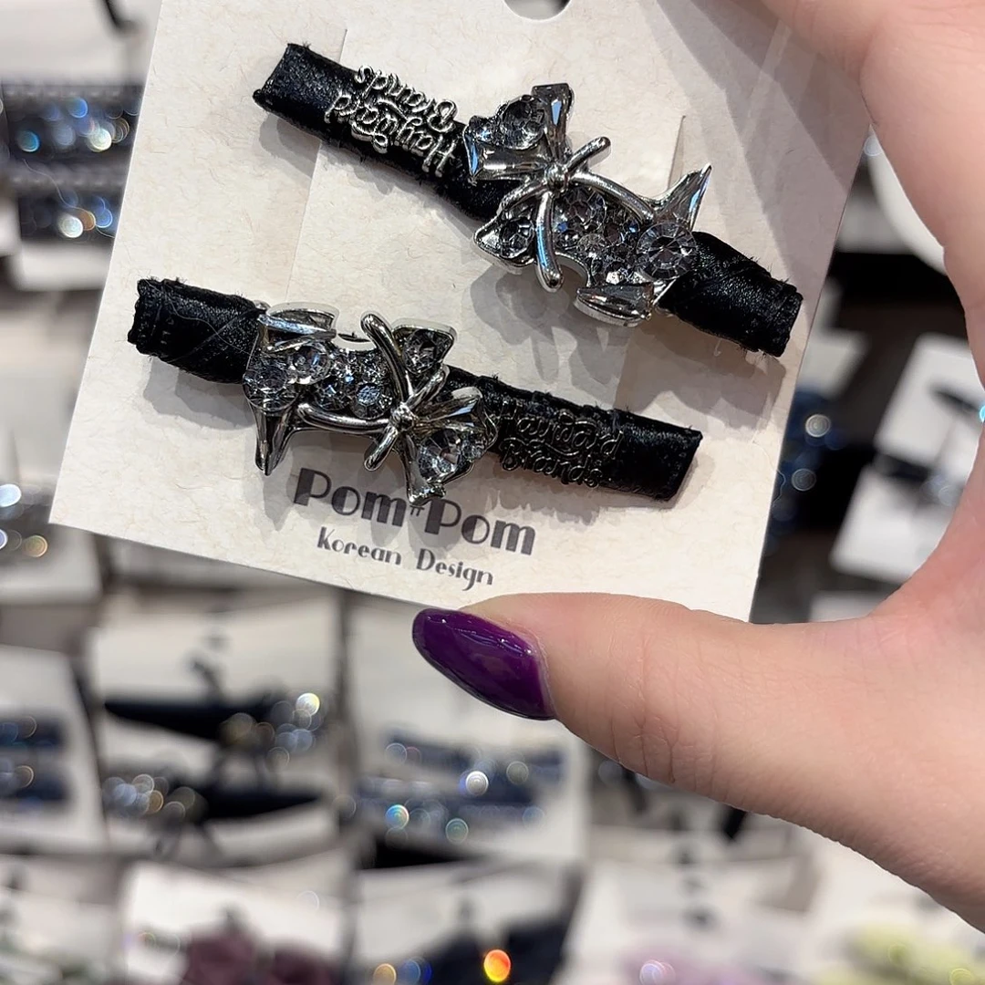 皮质铁合金狗子压夹一对