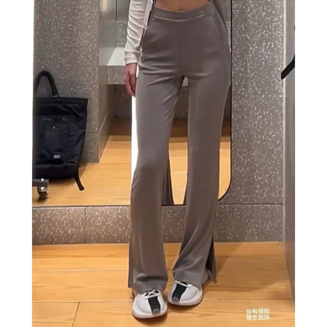 『朱小姐』女士垂坠感喇叭裤 G038