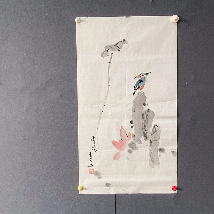 国画40/70潘克军手绘画芯