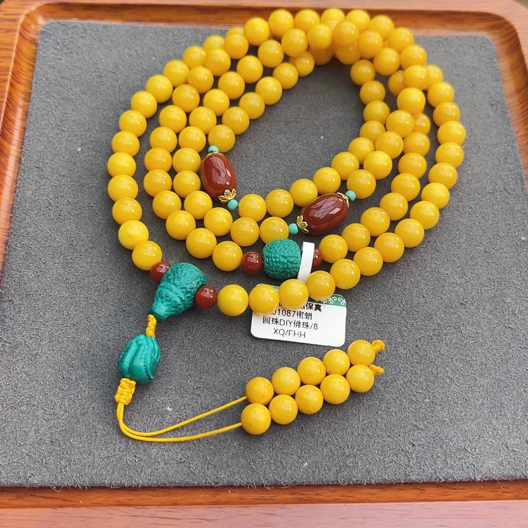 琥珀手链未镶嵌8m108 多样性发其一