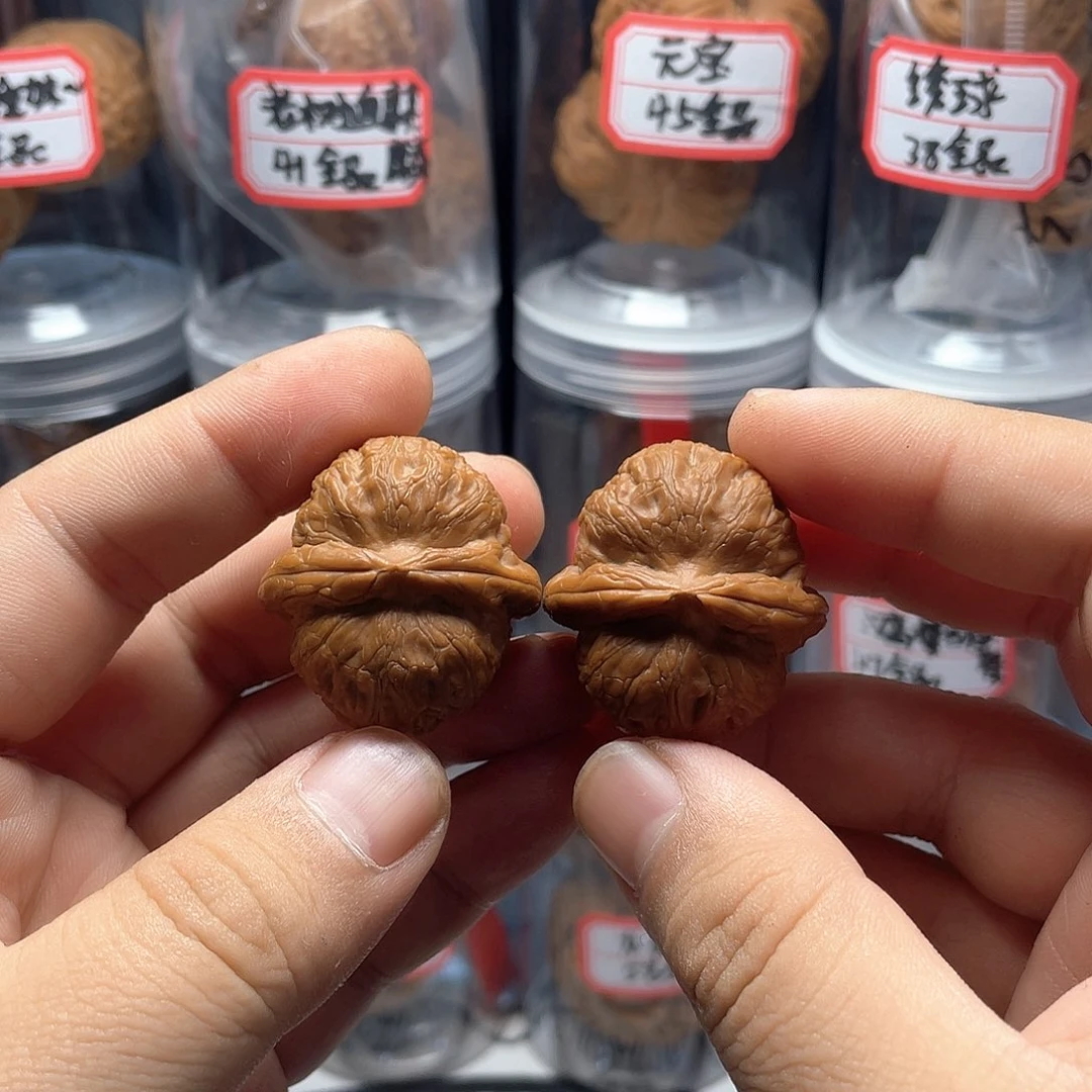 文玩核桃把件35全品元宝小手捻