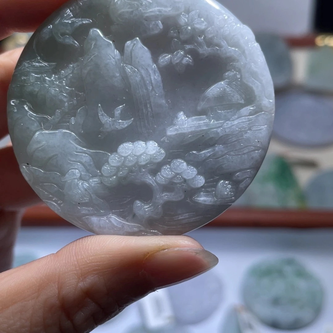 翡翠未镶嵌颈饰翡翠7