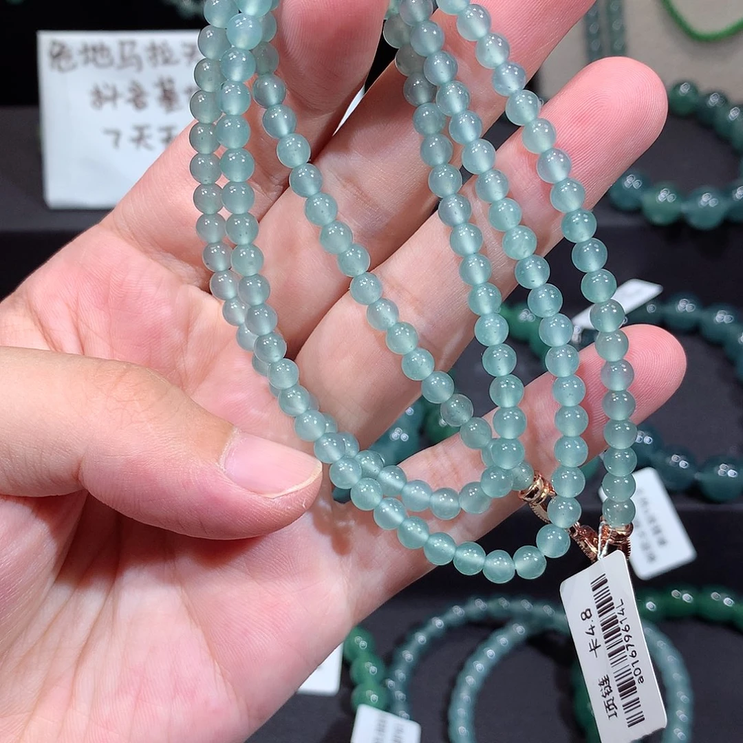 未镶嵌手链翡翠天然a货翡翠项链4.8