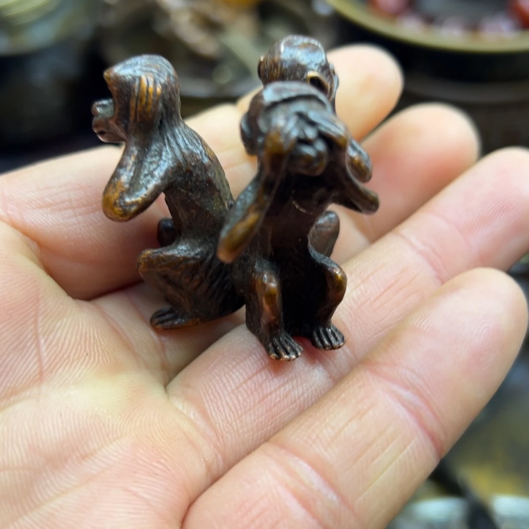 铜摆件欢迎欢迎你