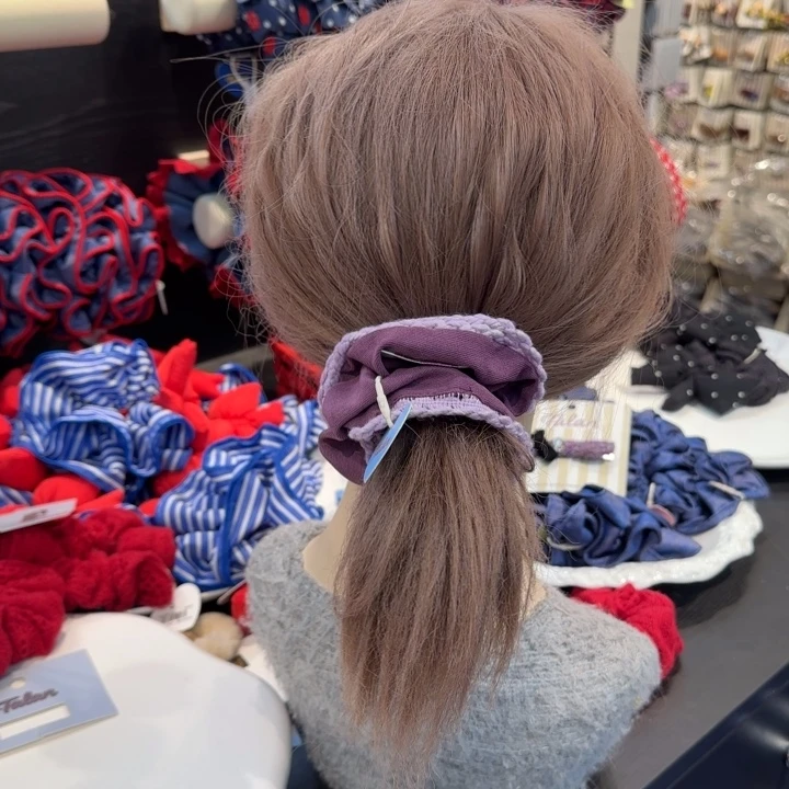 布艺铁合金紫发圈