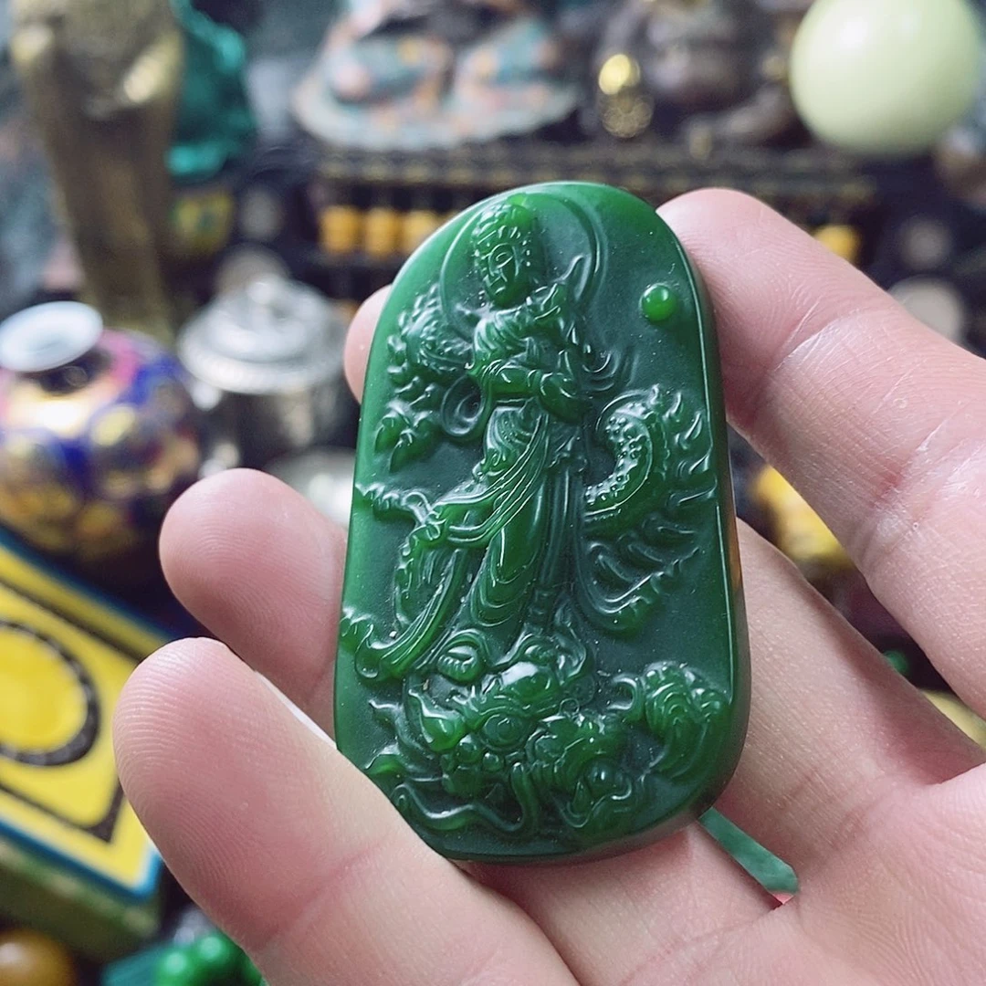 和田玉（碧玉）未镶嵌挂件