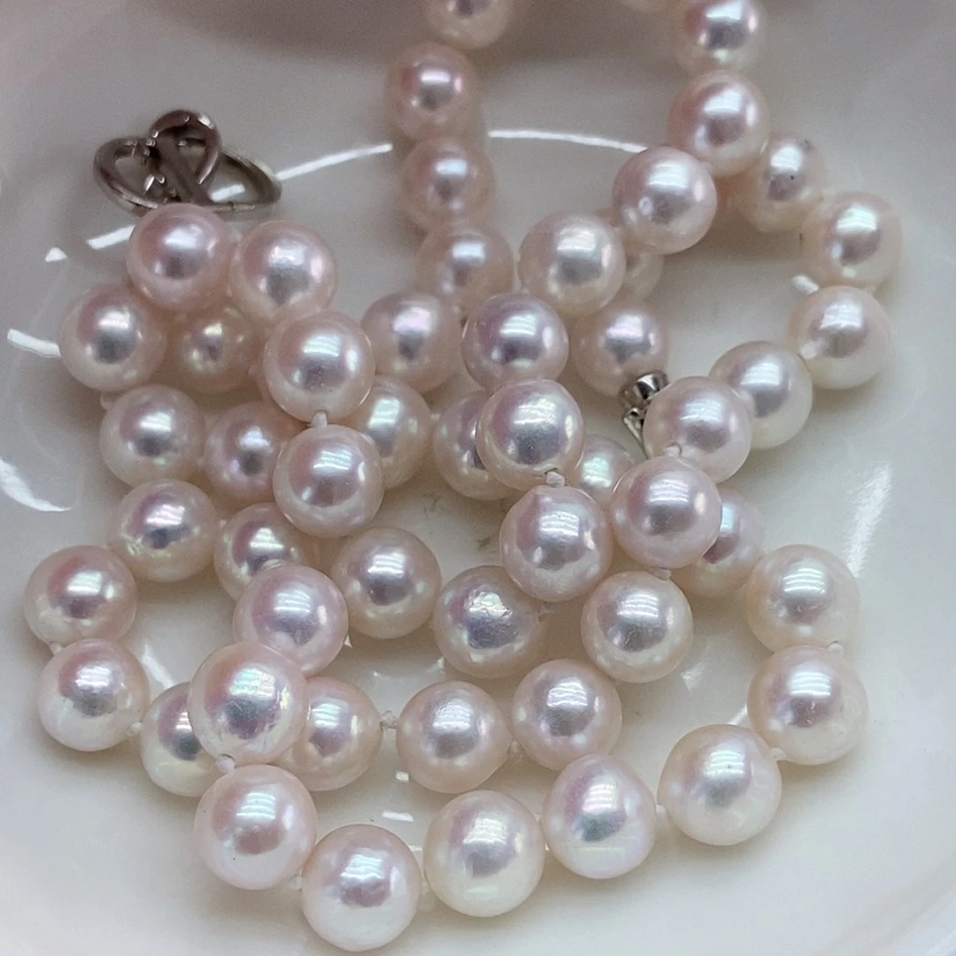 海水珍珠项链银S925镶嵌