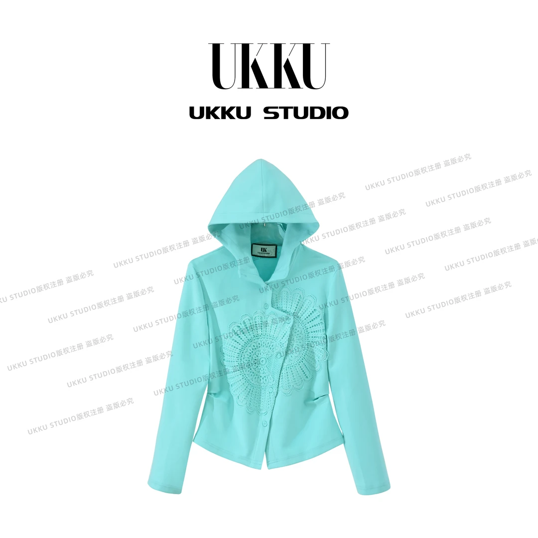 ZJ【UKKUSTUDIO】百搭时尚小众女款秋季卫衣614649