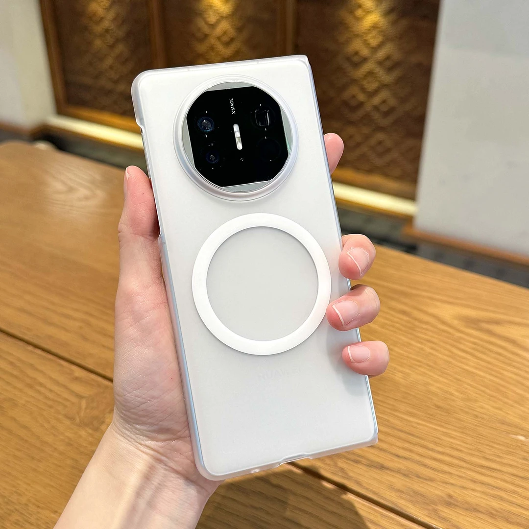 适用华为Matex5超薄磨砂手感透明磁吸单后壳Matex6防摔支持无线充