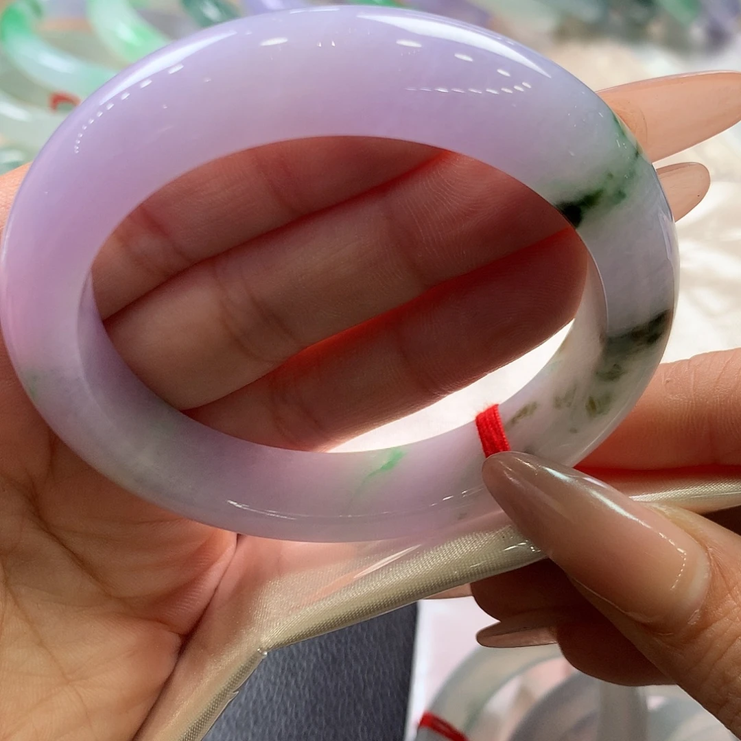 翡翠未镶嵌手镯56.8正