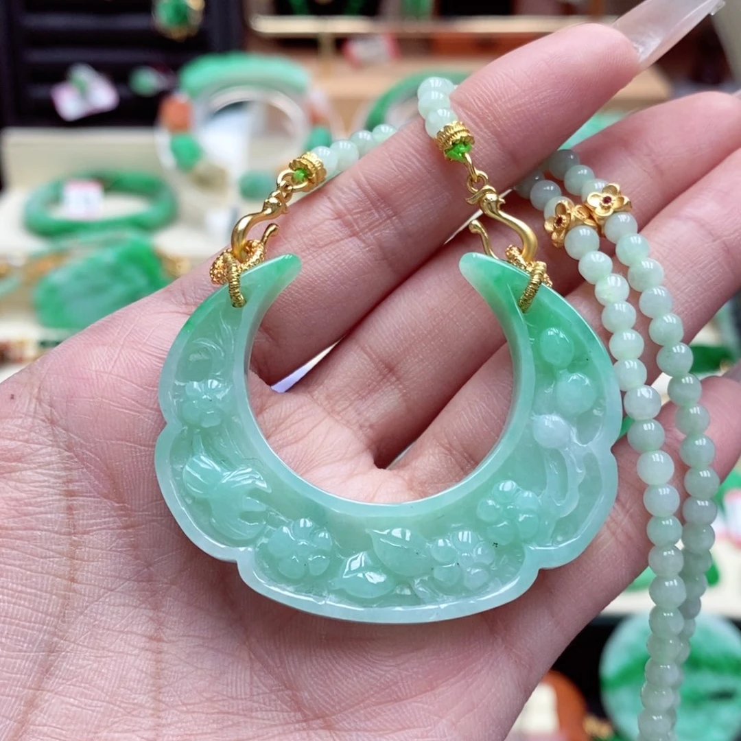 颈饰未镶嵌翡翠翡翠吊坠