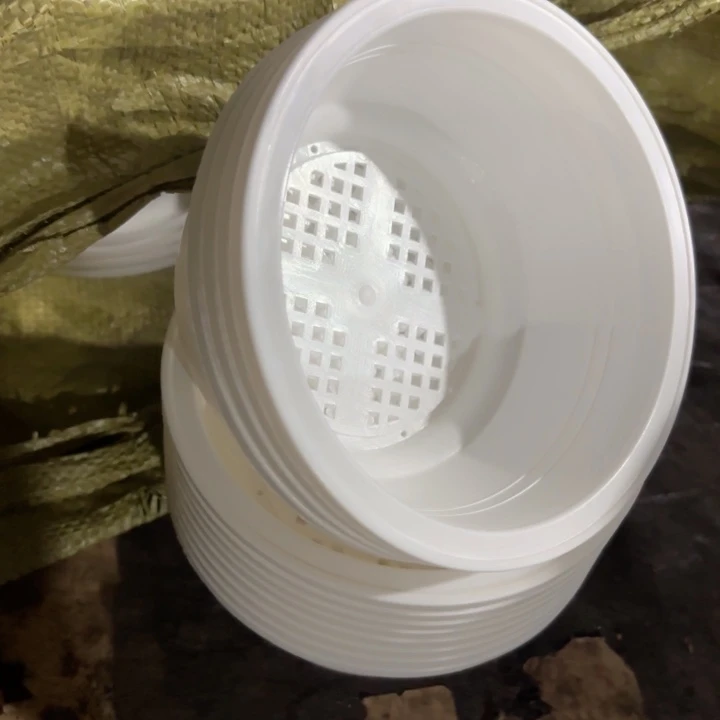 15公分白色韩盆12个