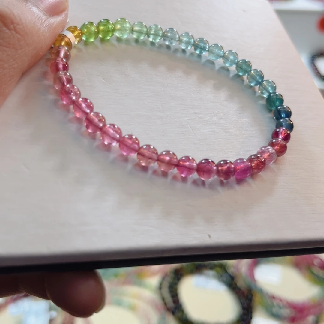 碧玺未镶嵌手串碧玺