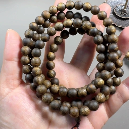 沉香手串奇楠海南产区高油脂凹身品种31.2g