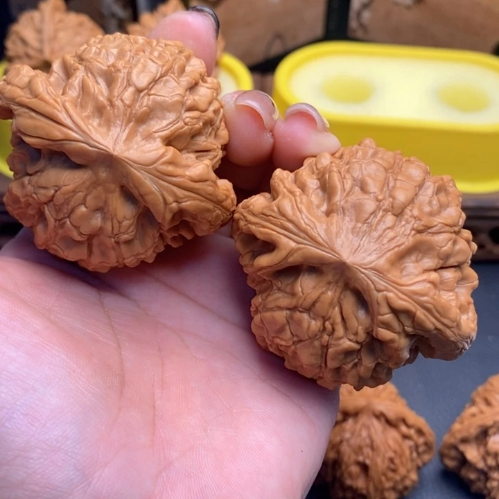 光***达把件文玩核桃645龙顶53全品