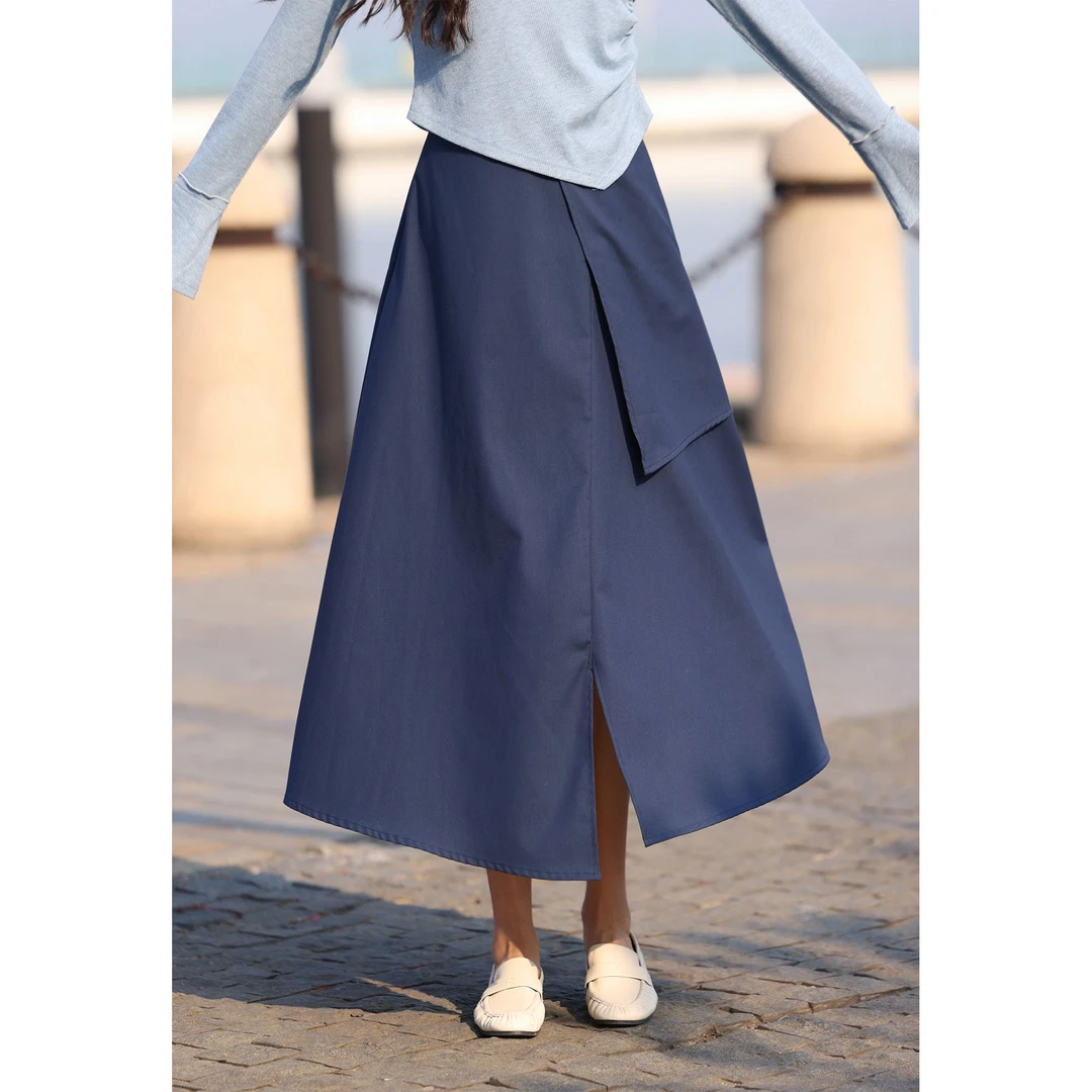 陈佳洁【人鱼公主】港风复古半身裙显瘦高腰百搭裙子JR3882193