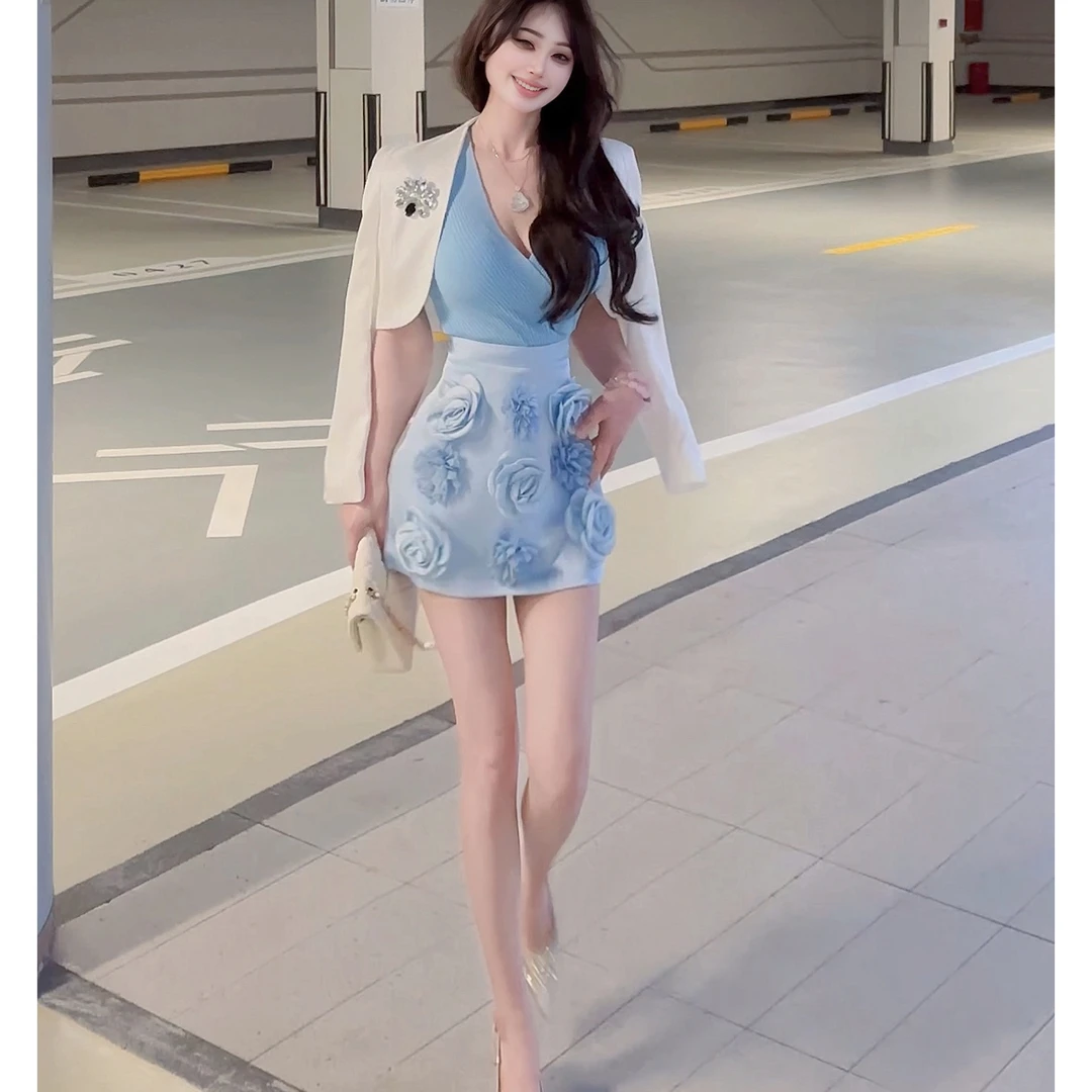 郁儿baby【气质女神】独特设计感中袖西装修身显气质