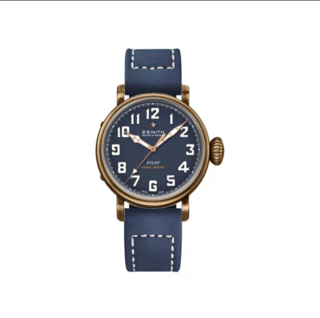 95新 Zenith/真力时 /亚虎竞拍/真力时/飞行员机械男表