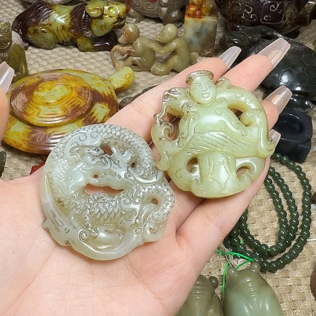 白玉菩提吊坠梅****゛挂件