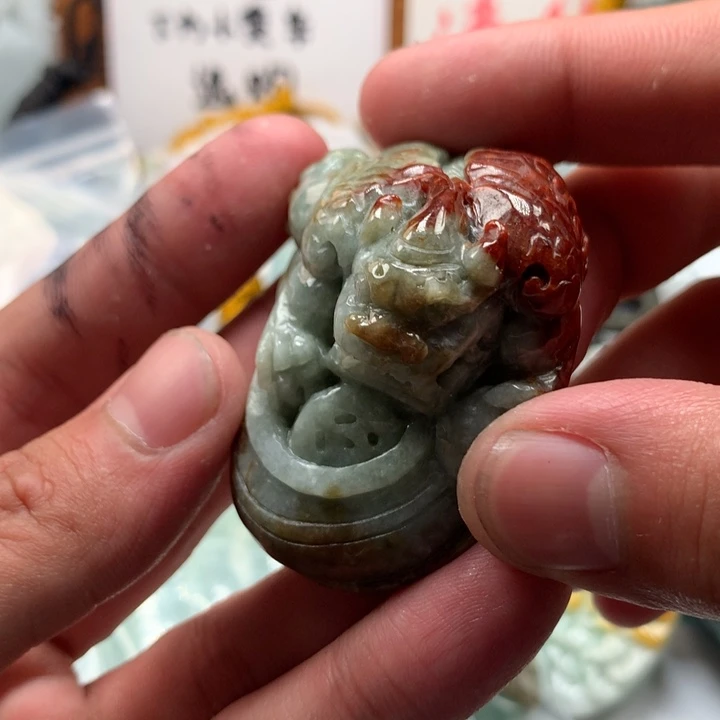 翡翠未镶嵌颈饰保真天然a货翡翠