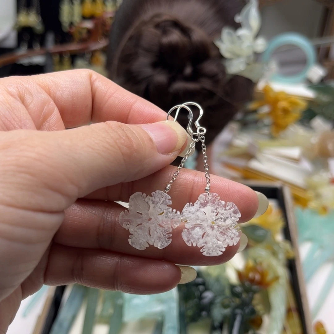 蛇纹石玉发饰合金