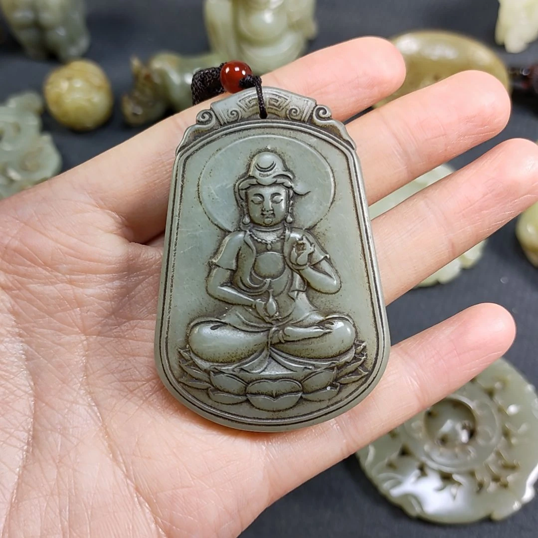 和田玉颈饰未镶嵌付****人