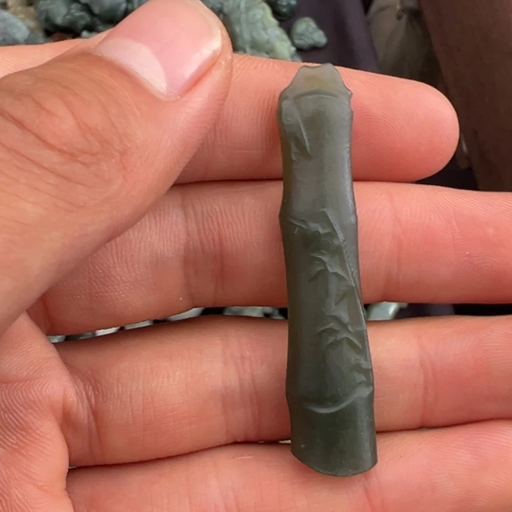 颈饰未镶嵌和田玉和田玉竹节