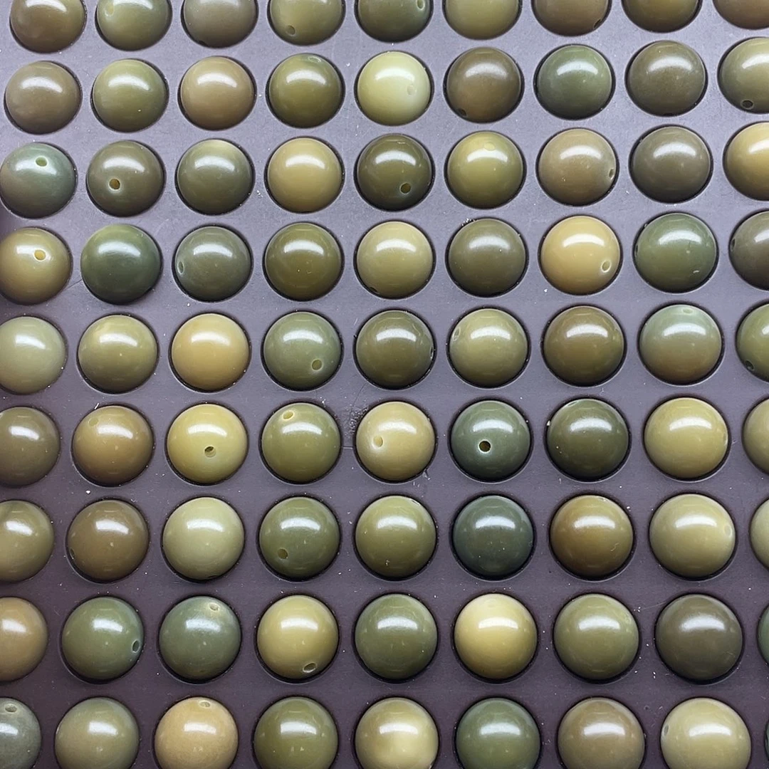 吊坠白玉菩提13精品非料青提圆100颗