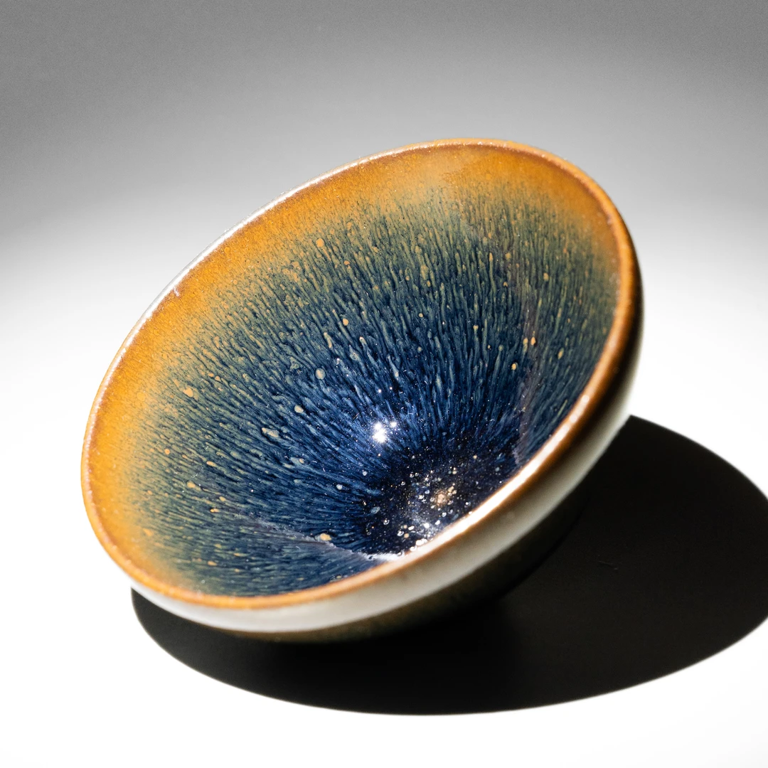 五里亭小敛口野兔毫编码主人杯尺寸9x4.2