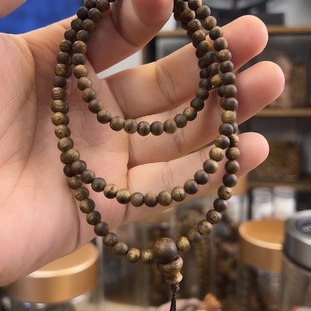 手串沉香5mm圆珠多圈