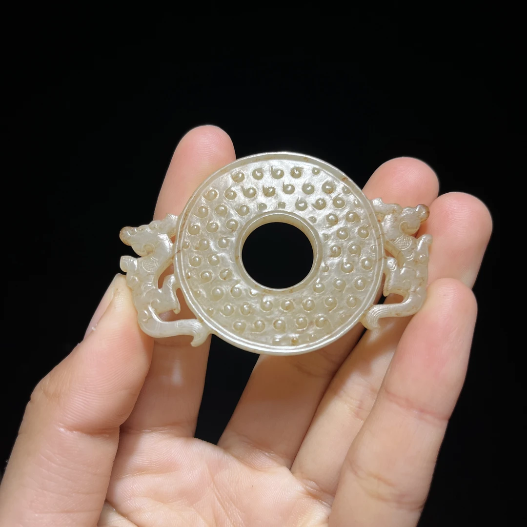 玲珑古玉收藏和田玉出廓璧