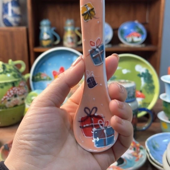 壶景德镇釉下手绘陶瓷