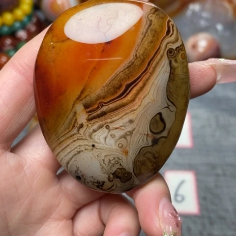 玛瑙/玉髓珠宝奇石未镶嵌面***油